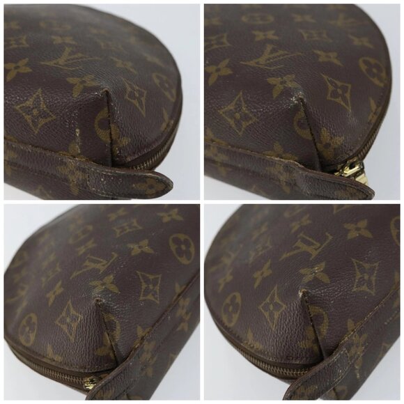 LOUIS VUITTON Monogram Trousse Demi Ronde Cosmetic Pouch M47520 LV Auth 150155 - Picture 14 of 16